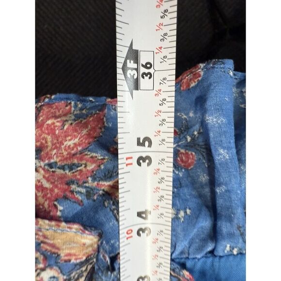 Isabel Marant Étoile Esther Blue Floral One Shoulder Dress Size US 2 XS - Picture 12 of 15